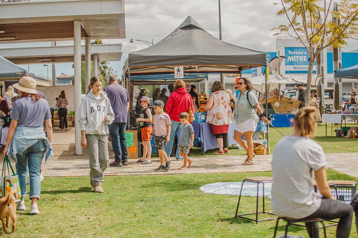 The Peel Produce Market in Pinjarra Town Centre