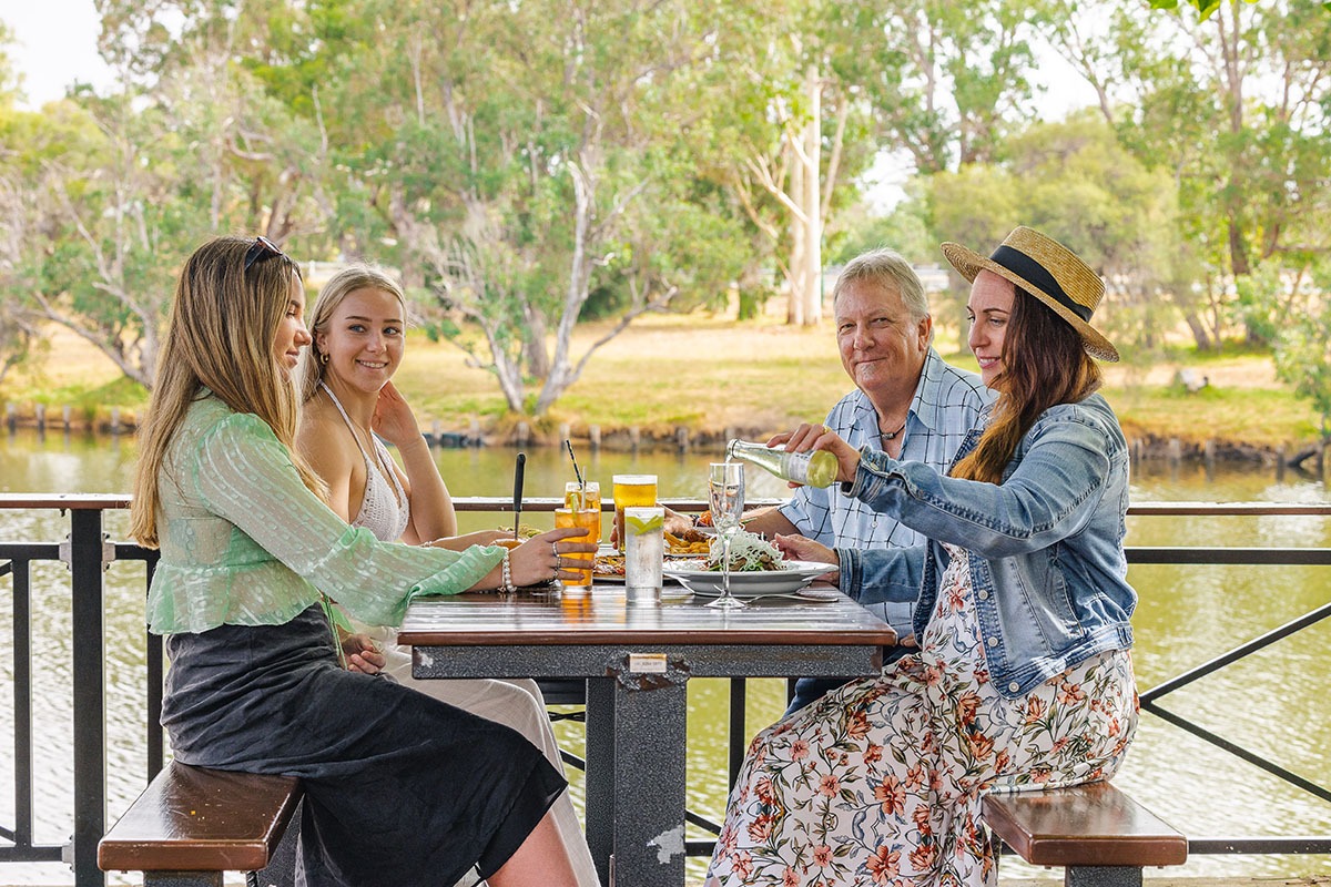 Family lunch at the Ravenswood Hotel near Pinjarra
