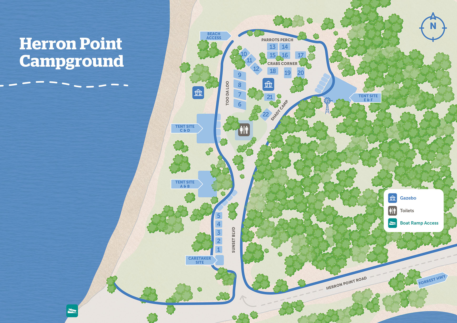 Herron Point Campground Map 2025