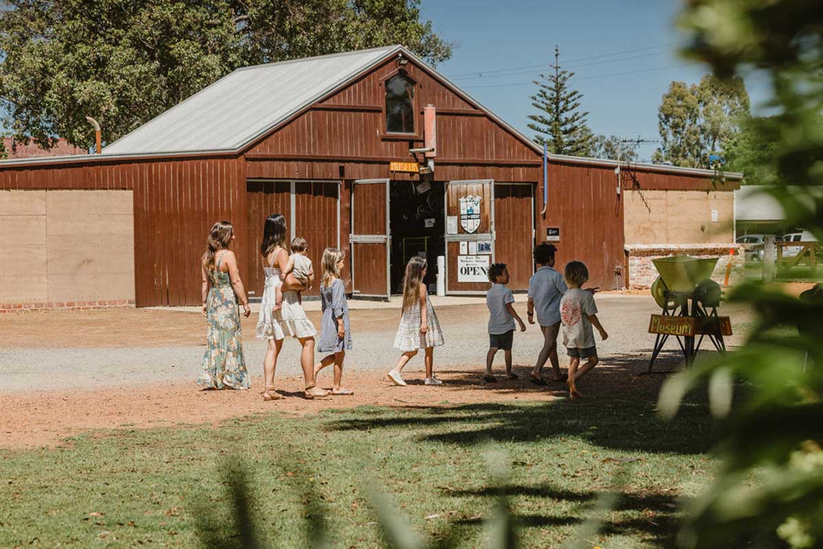Family on tours at Edenvale Heritage Precinct in Pinjarra