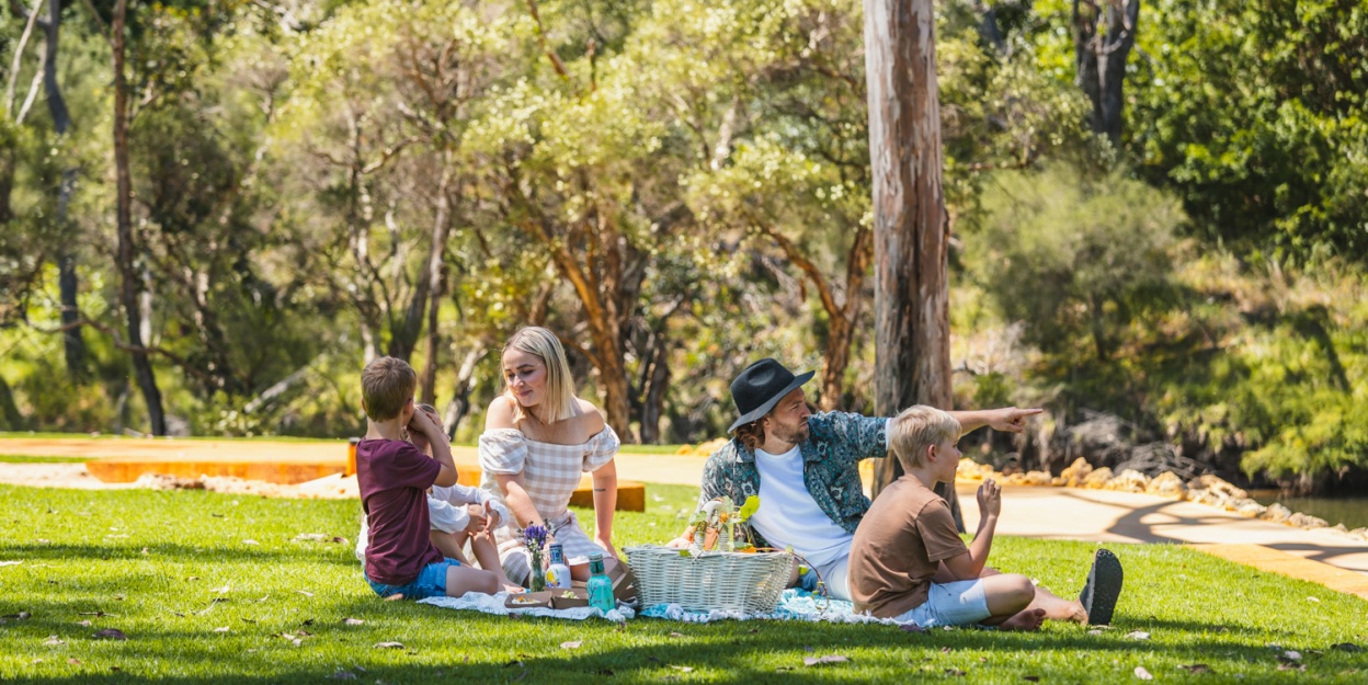 Family Picnic On The Murray River